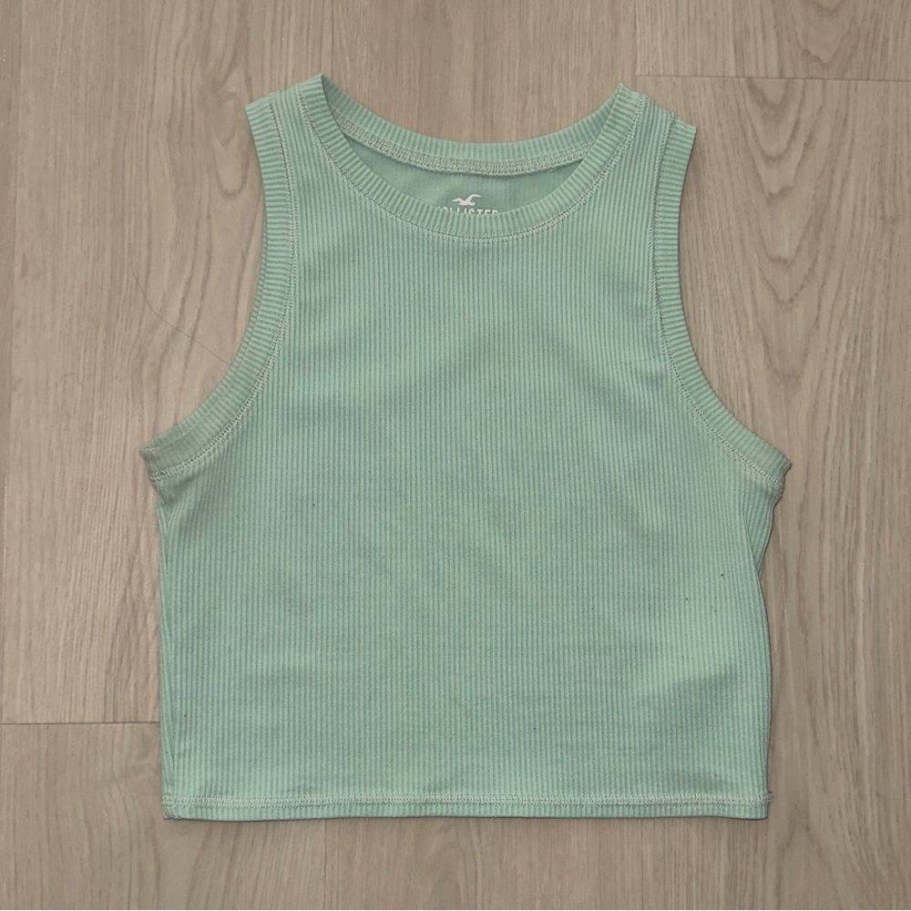 Hollister Seagram Green Crop Top